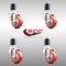 Service Caster 3 Inch 316SS Red Polyurethane Swivel 1-3/4 Inch Expanding Stem Caster Set SCC SCC-SS316EX20S314-PPUB-RED-134-4 - alternate 3